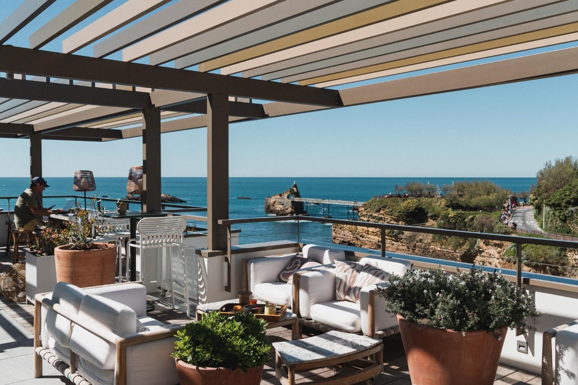 Hotel De La Plage Биариц Екстериор снимка